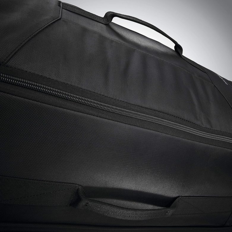 Andante 2 Wheeled Rolling Duffel Bag, All Black, 22-Inch - Image 9